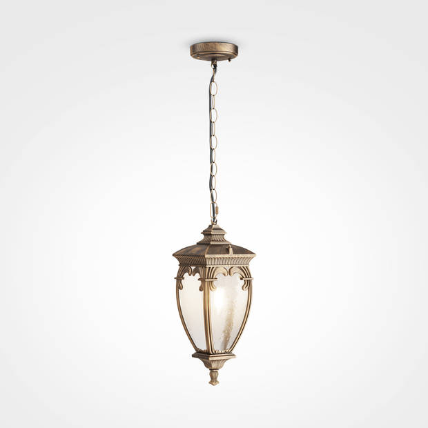 Maytoni Outdoor - Hanglamp Fleur - Zwart met goud - Ø15