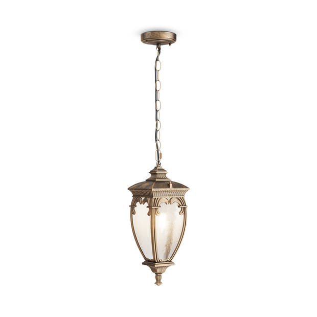 Maytoni Outdoor - Hanglamp Fleur - Zwart met goud - Ø15