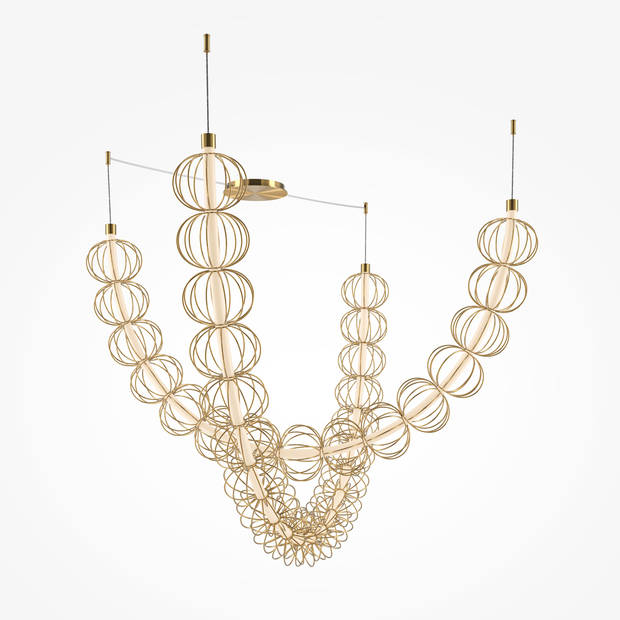 Maytoni - Hanglamp Golden Cage - Goud