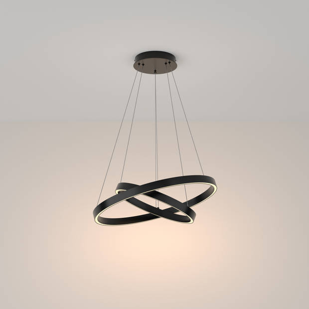 Maytoni - Hanglamp Rim - Zwart - Ø60