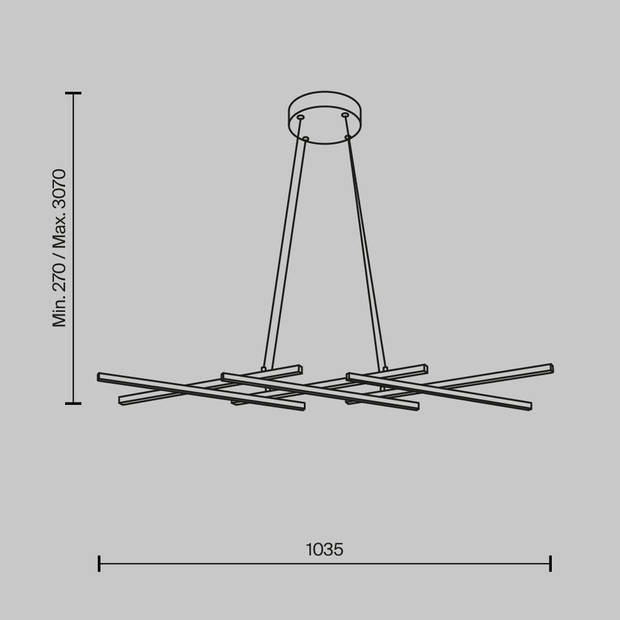 Maytoni - Hanglamp Halo - Zwart