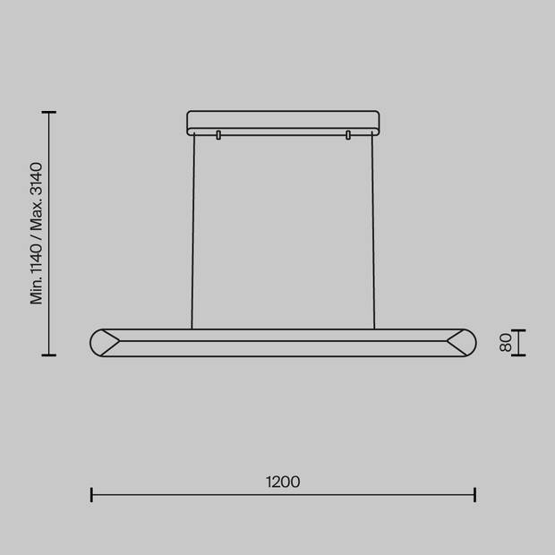 Maytoni - Hanglamp Motion - Zwart