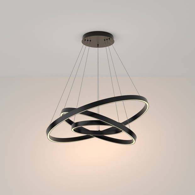 Maytoni - Hanglamp Rim - Zwart - Ø80