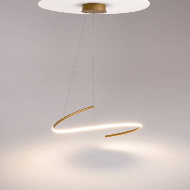 Maytoni - Hanglamp Curve - Messing - Ø60