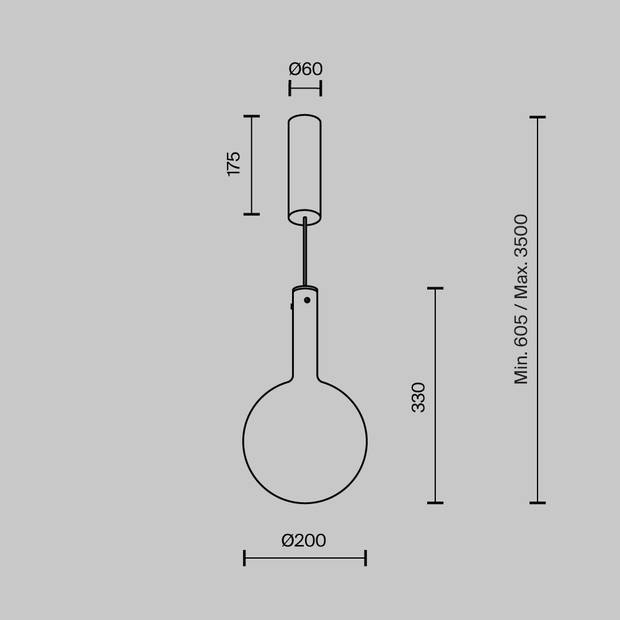 Maytoni - Hanglamp Nebula - Wit - Ø20