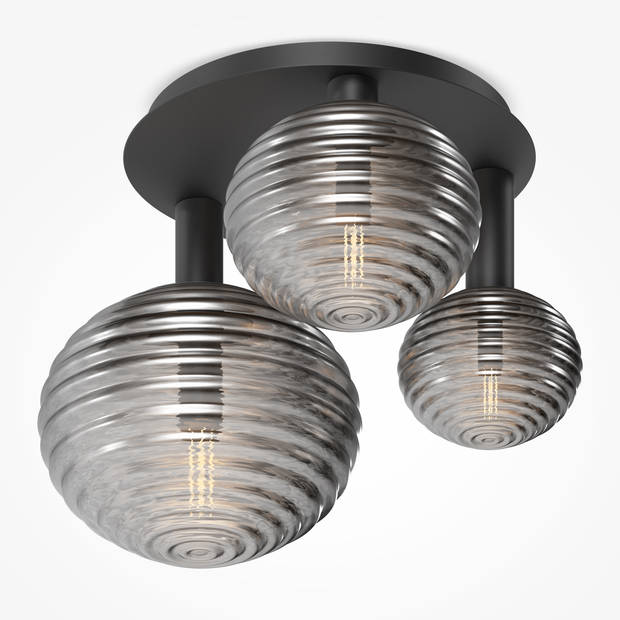 Maytoni - Plafondlamp Reels - Zwart