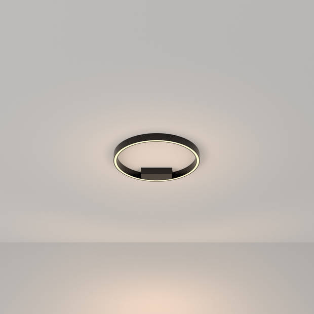 Maytoni - Plafondlamp Rim - Zwart - Ø40