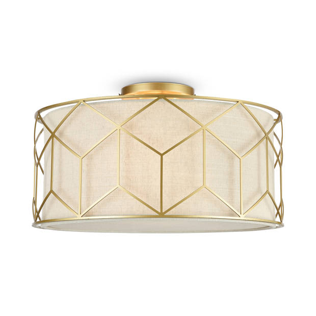 Maytoni - Plafondlamp Messina - Goud - Ø43