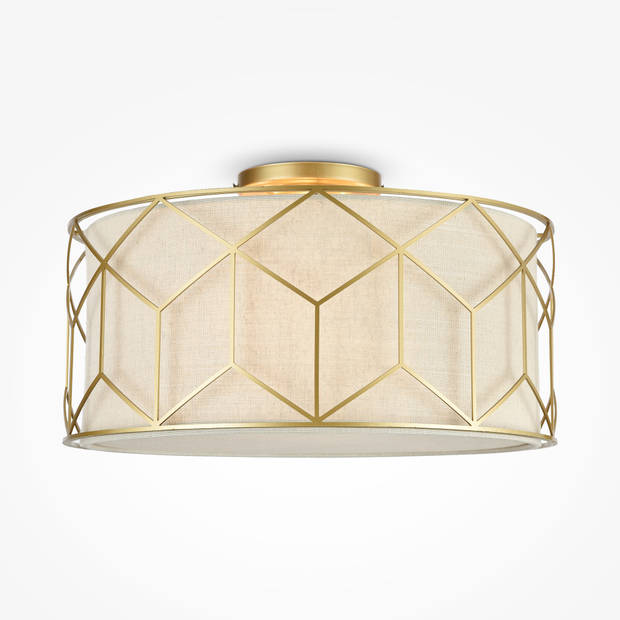 Maytoni - Plafondlamp Messina - Goud - Ø43