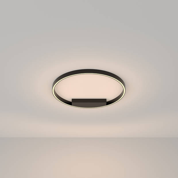 Maytoni - Plafondlamp Rim - Zwart - Ø60