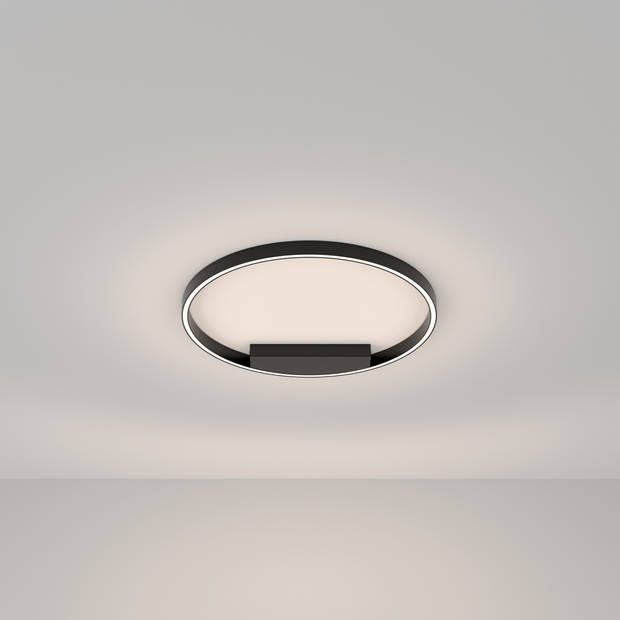 Maytoni - Plafondlamp Rim - Zwart - Ø60