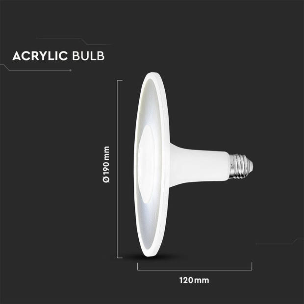 V-TAC VT-2311 LED Lampen - Acryl Gloeilamp PRO - Samsung - IP20 - Wit - 11 Watt - 900 Lumen - 3000K - 5 Jaar