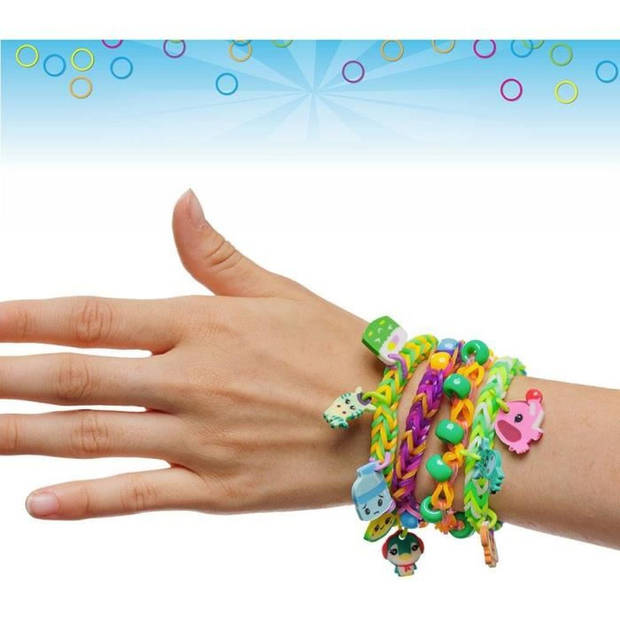 BRANDANI - Rainbow Loom Mega Combo Set - Armband maken - Loom met 5600 elastieken - Bedels en kralen - CD00101