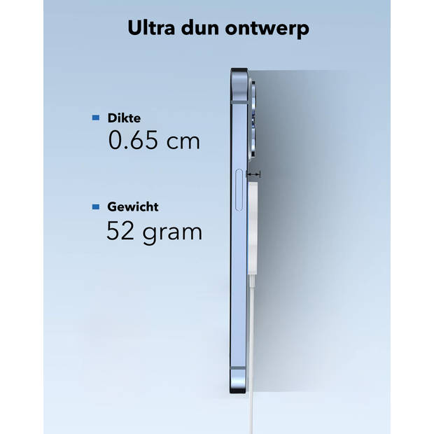 Gadgetplace Draadloze oplader 15W - Magnetisch - Geschikt voor Magsafe & iPhone 15/14/13/12 Pro - USB C naar Magneet