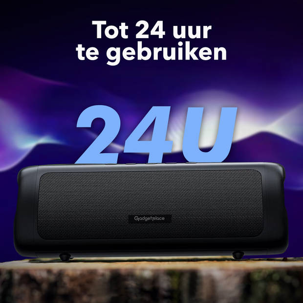 Gadgetplace Bluetooth Speaker Draadloos - Tot 24 uur Muziek - IPX5 Waterproof - Draadloze Muziek Box 