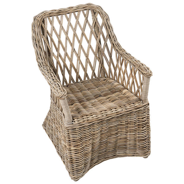 Beliani MAROS II - Fauteuil-Beige-Rotan