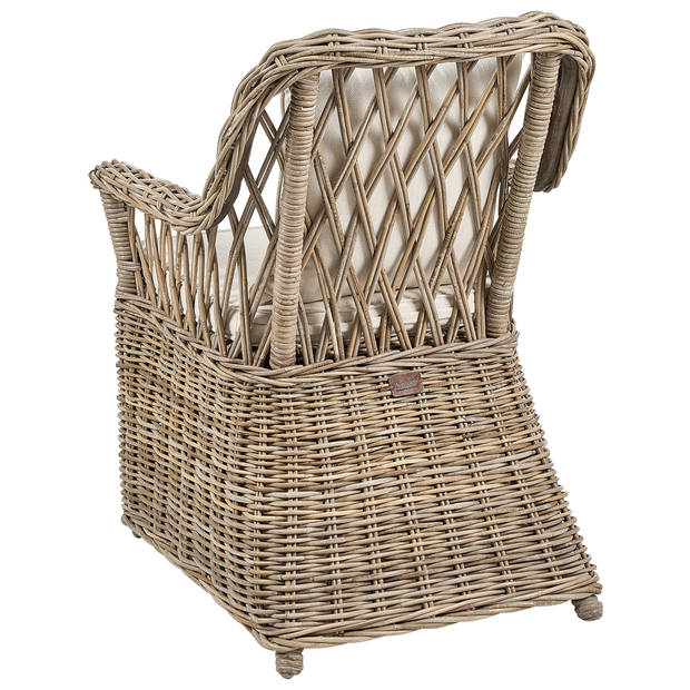 Beliani MAROS II - Fauteuil-Beige-Rotan