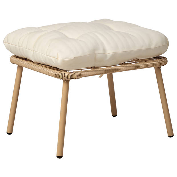 Beliani MURANO - Fauteuil-Beige-PE rotan