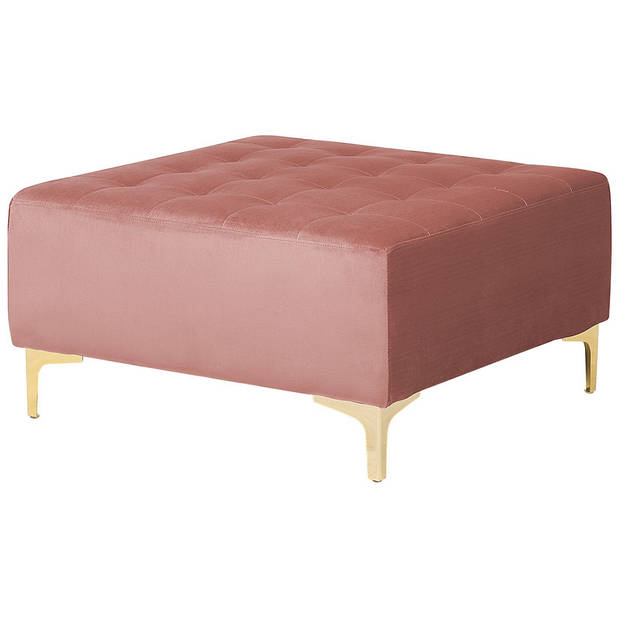 Beliani ABERDEEN - Modulaire Sofa-Roze-Fluweel