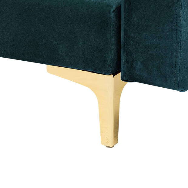 Beliani ABERDEEN - Modulaire Sofa-Groen-Fluweel