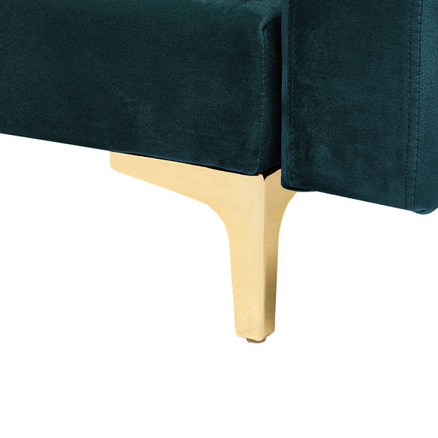 Beliani ABERDEEN - Modulaire Sofa-Groen-Fluweel