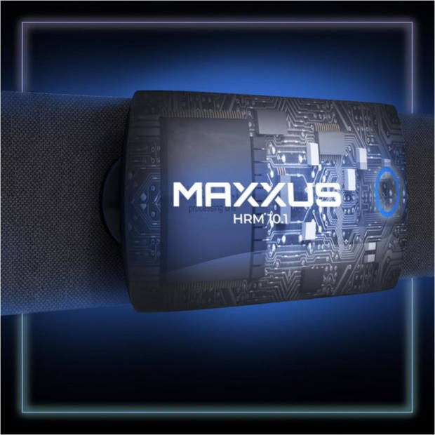 MAXXUS Hartslagmeter HRM 10.1 - Borstband - Bluetooth 5.0 - Oplaadbaar - Fitness