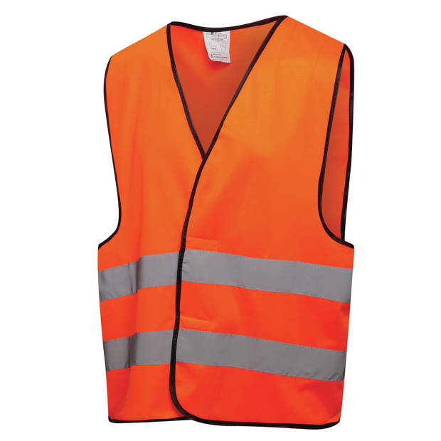 Veiligheidshesje - met Reflectie - Veiligheidsvest - Reflectievest - Veiligheidshesje - Oranje - Veiligheidshesje