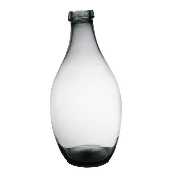 Hakbijl glass Bloemenvaas Luna Elegance - transparant helder - D19 x H37 cm - flessenhals model - Vazen