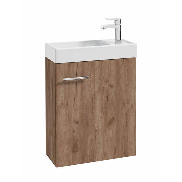 Badplaats Toiletmeubel Keno 50cm - bruin eiken