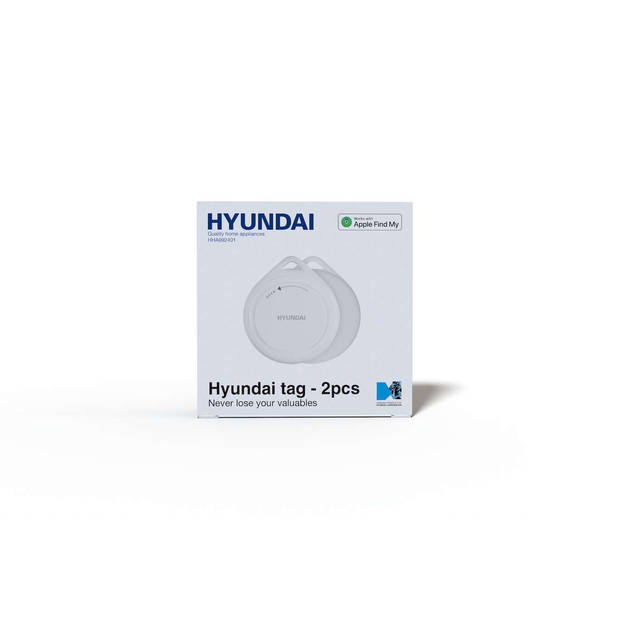 Hyundai Electronics - Slimme Finder tag - Voor Apple gebruikers - 2 stuks