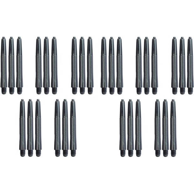 Knaak Darts Set zwarte dart shafts - 10 sets (30 stuks) - Inbetween - darts shafts - Cadeau