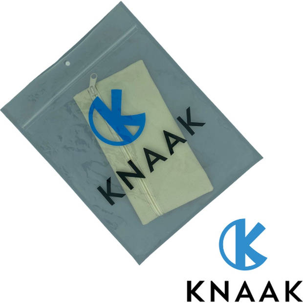 Knaak Etui – etuis voor school – pennenzak - schoolspullen – voor volwassenen - jongens – meisjes - beige