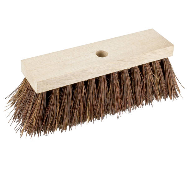 Buemag Bezem kop - Piassava - extra sterk - FSC hout - bruin - 30 cm - Bezem