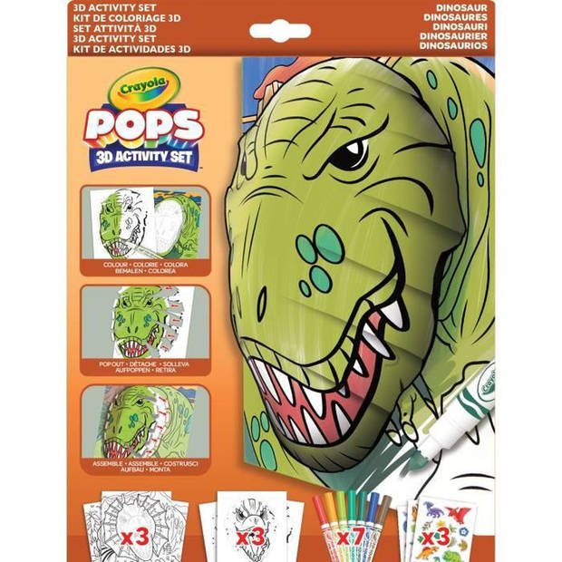 3D tekenspel - CRAYOLA - POPS 3D - Dinosaurussen