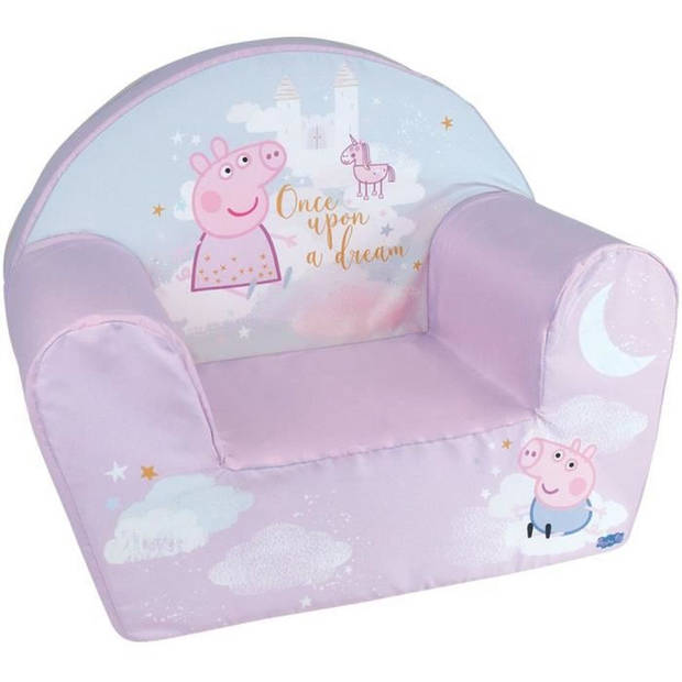 FUN HOUSE - Peppa Pig Club fauteuil - B.52 x D.33 x H.42 cm - Voor kinderen gegarandeerd Franse afkomst