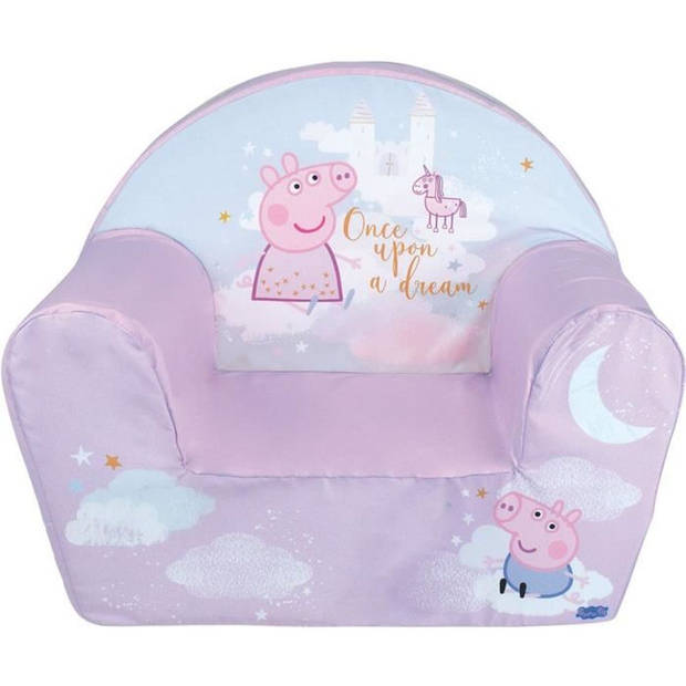 FUN HOUSE - Peppa Pig Club fauteuil - B.52 x D.33 x H.42 cm - Voor kinderen gegarandeerd Franse afkomst