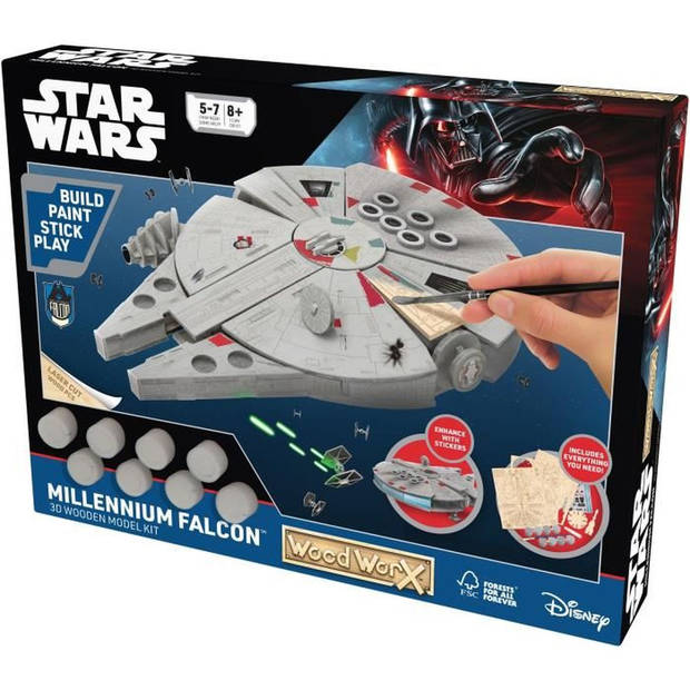 GOLIATH - Houten model om Woodworx Star Wars - Millennium Falcon te schilderen