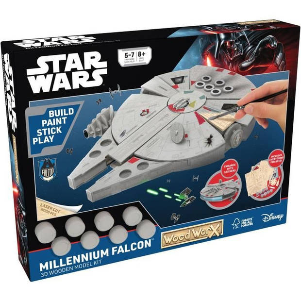 GOLIATH - Houten model om Woodworx Star Wars - Millennium Falcon te schilderen