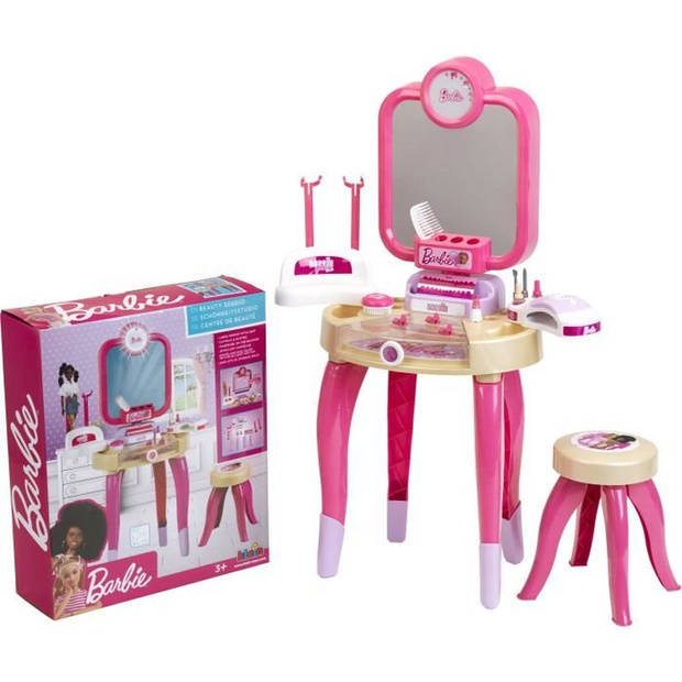 Schoonheidsspeeltje - KLEIN - Barbie Happy Vibes schoonheidscentrum - Compleet met veel accessoires en licht.