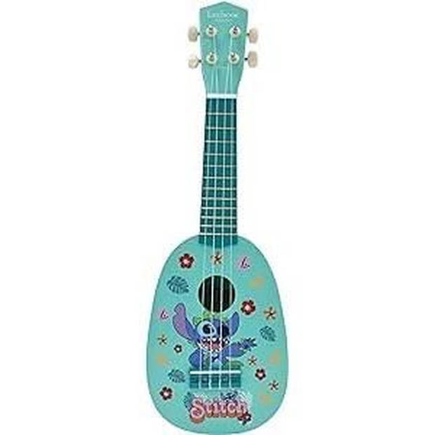 LEXIBOOK - Stitch Ukelele - Ongeveer 53 cm - Hout - 6 nylon snaren - Gids meegeleverd