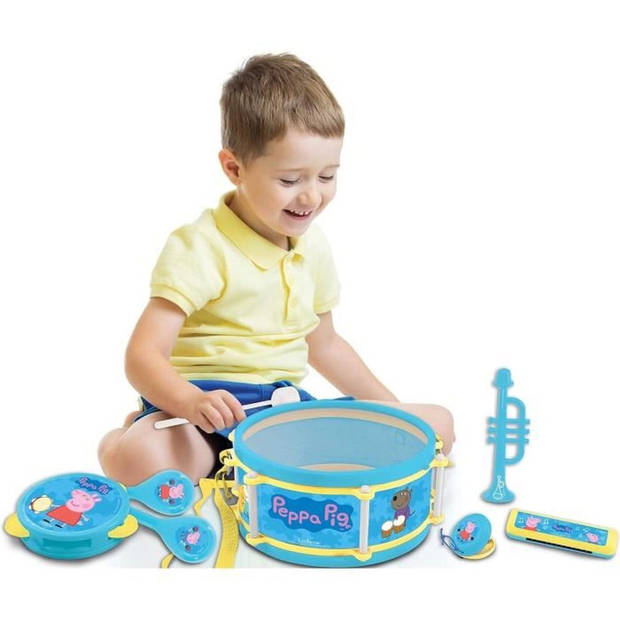 Lexibook - Peppa Pig Muziekset - 7 instrumenten - Opbergruimte in de trommel