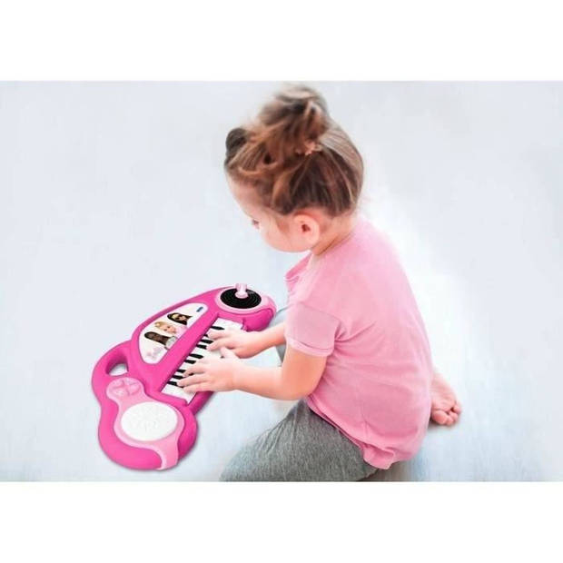 Barbie elektronische kinderpiano met lichteffecten en microfoon