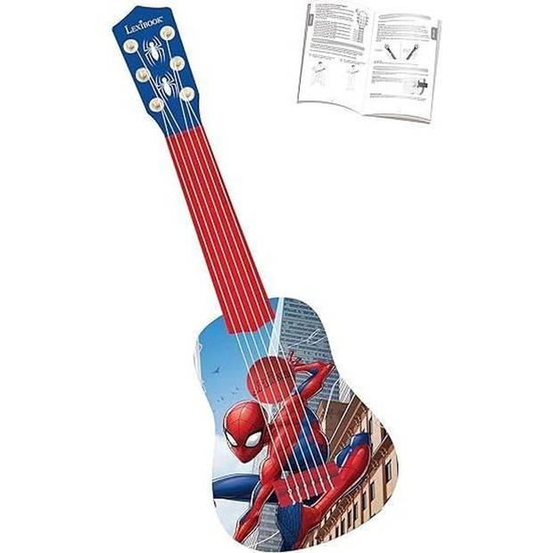 LEXIBOOK - Mijn eerste Spider-Man-gitaar - 53 cm - Inclusief leergids