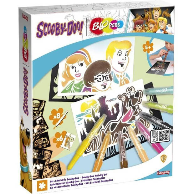 BLOPENS - Set Scooby -Doo -activiteiten - Tekeningen en kleurplaten - 5 jaar - Lansay