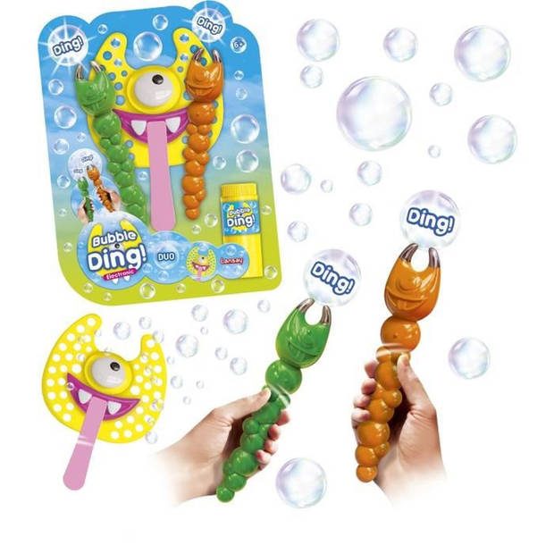 Zeepbellenspel - LANSAY - 25640 - Bubbles Party - Bubble Ding Duo Electronic