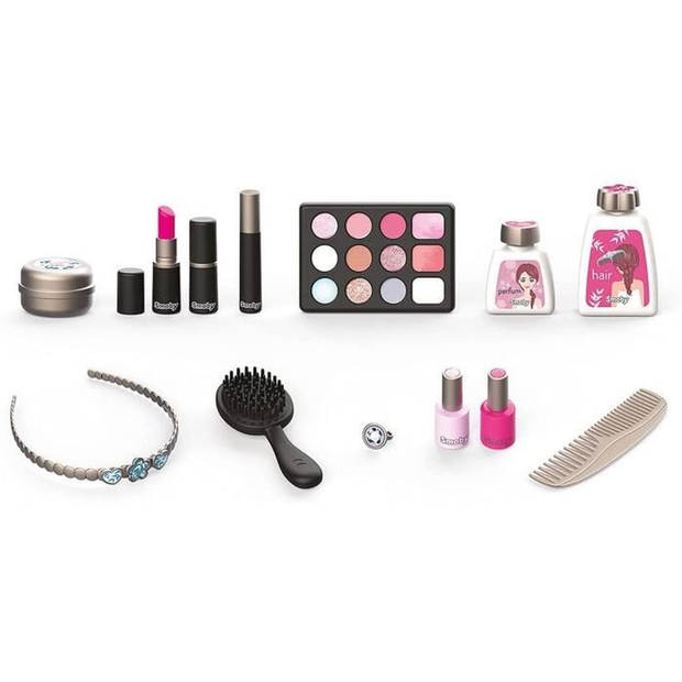 Smoby - My Beauty Vanity - Schoonheidskoffer voor Kinderen - Kappers + Nagel + Make-up - 13 Accessoires