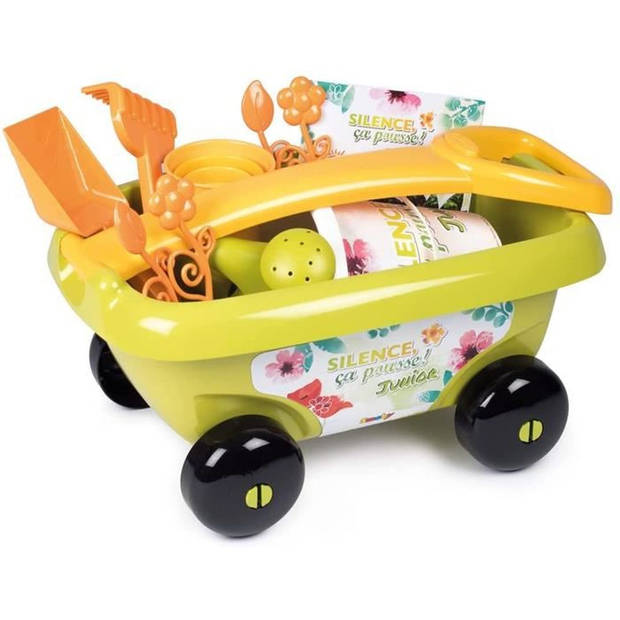 Smoby - stilte die trolley duwt gegarneerd op wielen + accessoires