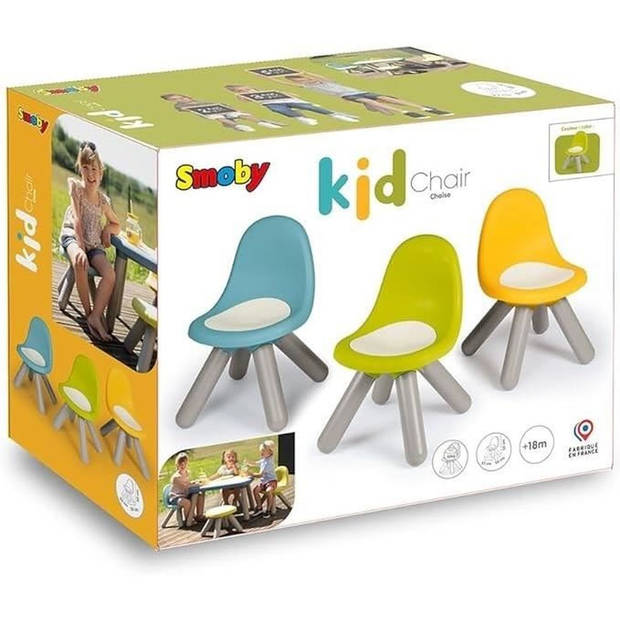 Smoby - Blauwe kinderstoel - Outdoor en Indoor - H27cm