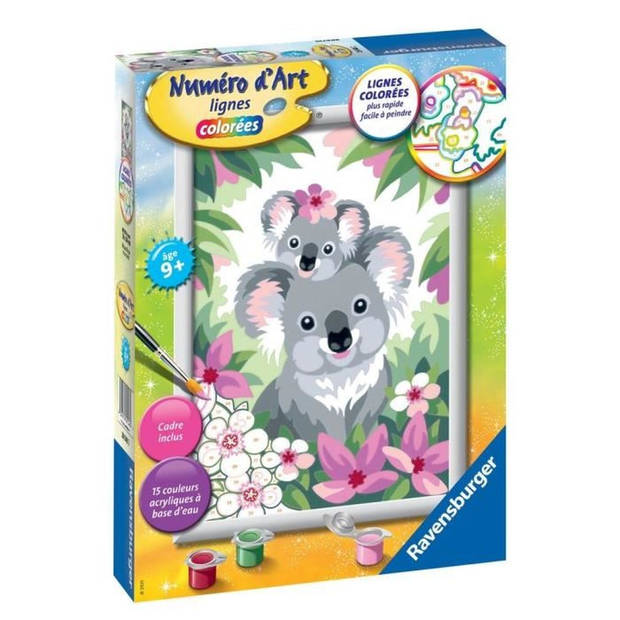 Art nummer - medium - Mama koala en haar baby - Ravensburger