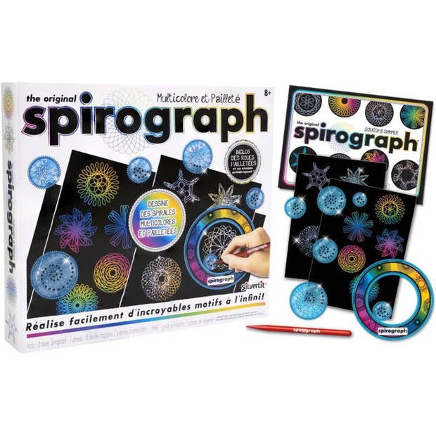 Veelkleurig en glitterachtig - SPIROGRAPH